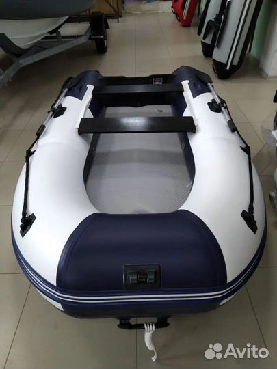 Лодка пвх Sharmax SY-340 airdeck бело-синий