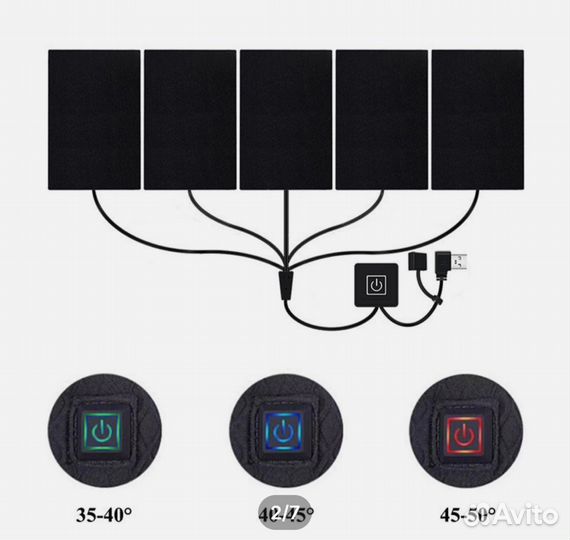 Подогрев одежды от usb