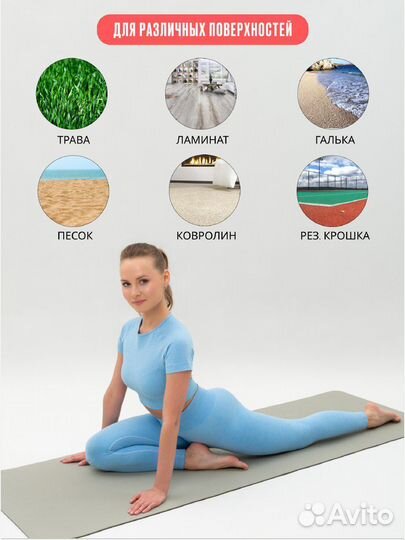Коврик для йоги и фитнеса