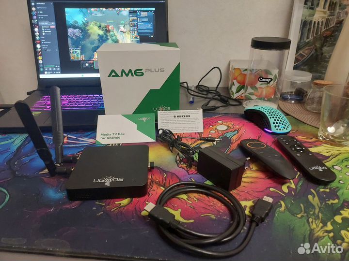 Андроид тв приставка Ugoos AM6 plus 4/32 гига