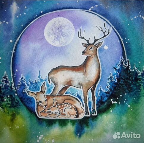 Акварельная картина 