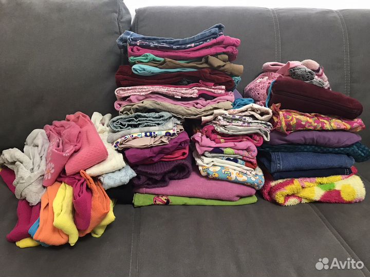 Большой пакет одежды для девочки