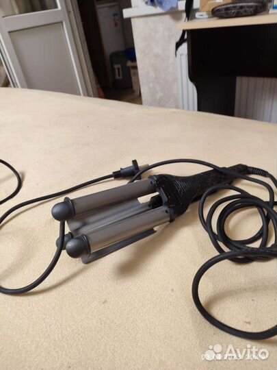 Плойка тройная для волос