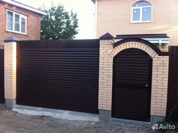 Калитка под рольворота установка 1-3 дн