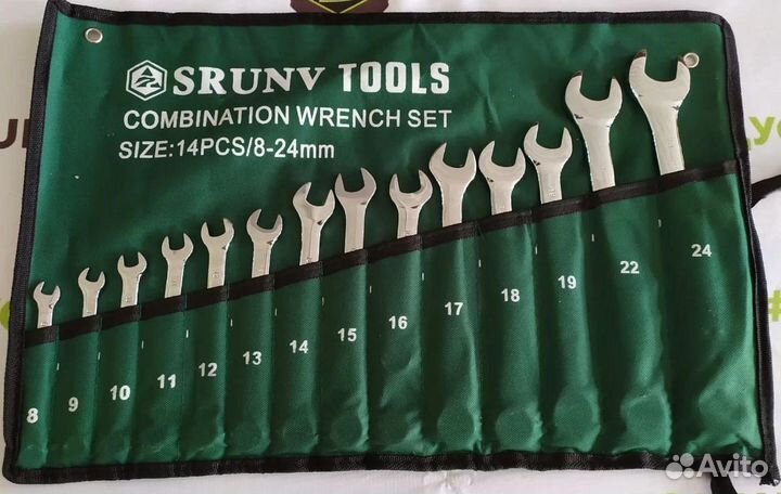 Набор инструментов 14 предметов ключи р/накидные