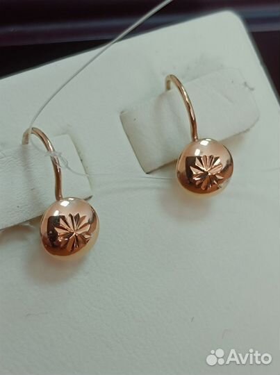 Золотые детские серьги. Новые