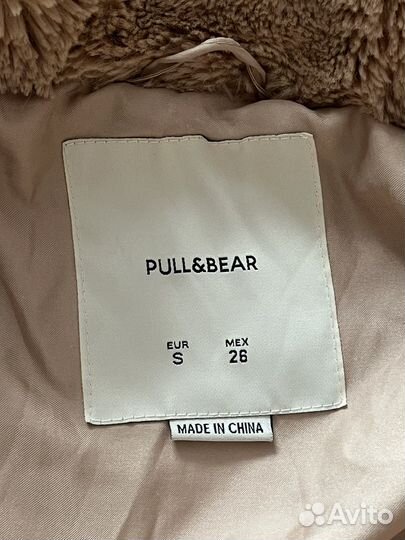 Куртка весенняя плюшевая pull bear женская