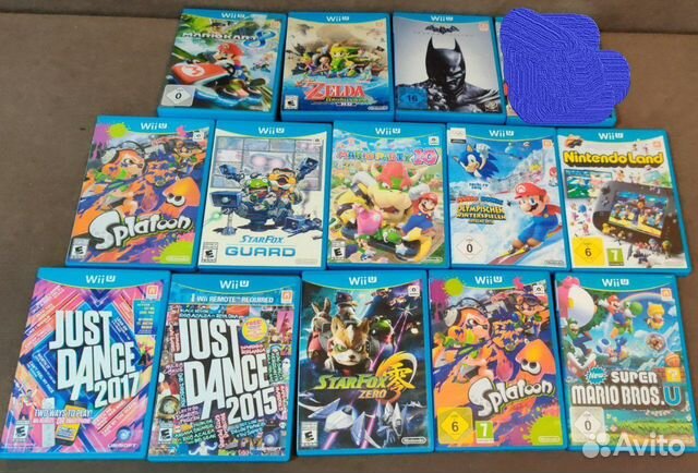 Диски на nintendo wii u (не запечатанные)