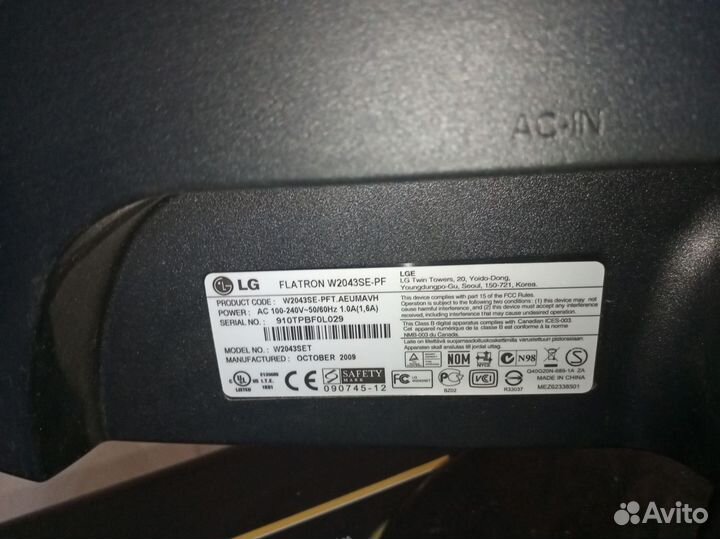 Монитор рабочий, принтер на разбор