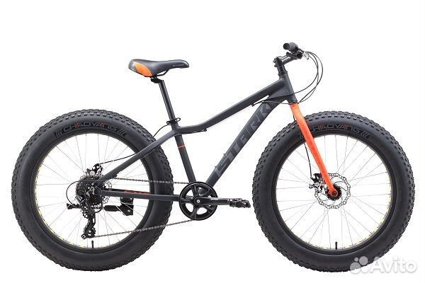 Велосипед Stark Rocket Fat 24.2 D, Серый/Оранжевый