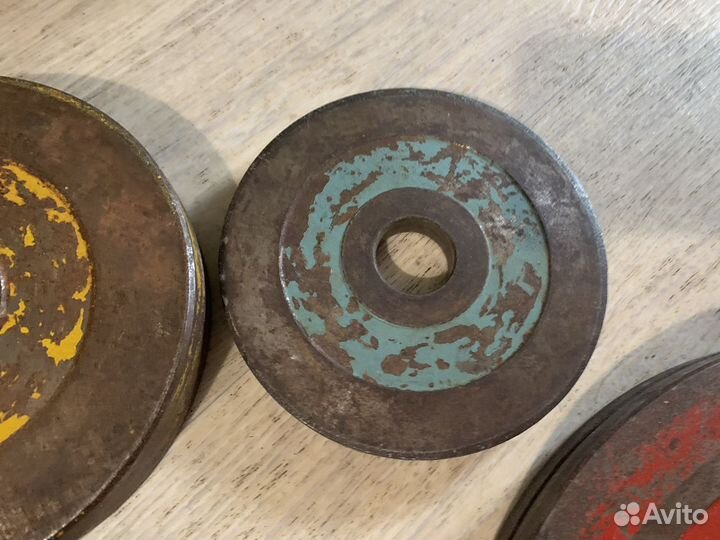 Металические блины под гриф 28мм - 30мм 10кг 2шт