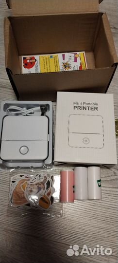 Новый Мини принтер для наклеек