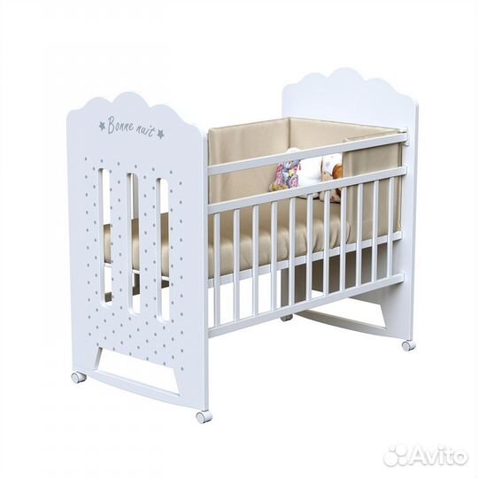 Детская кроватка колесо-качалка