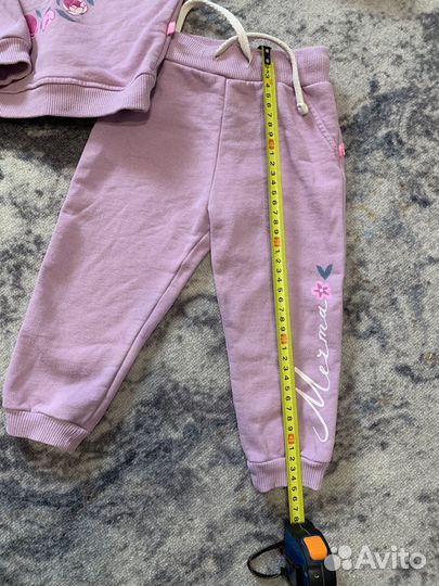 Теплый флисовый костюм для девочки