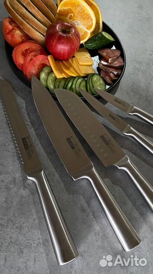 Набор кухонных ножей по японской технологии