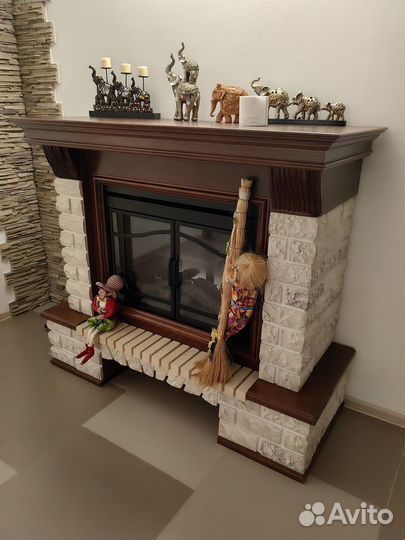 Камин электрический с пультом новый