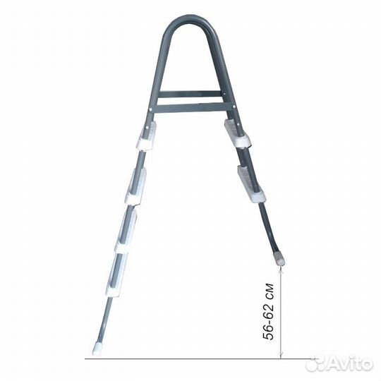Лестница для вкопанного сборного бассейна 125 см