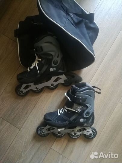 Ролики 37-40, черные, Oxelo, раздвижные