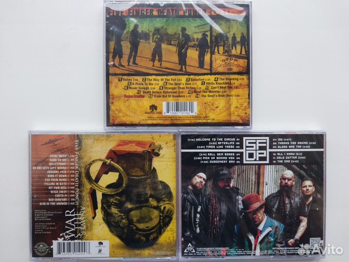 CD диски Five Finger Death Punch, Volbeat