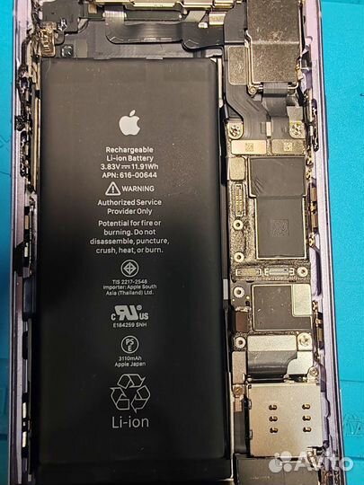 Замена Аккумулятор iPhone без ошибки