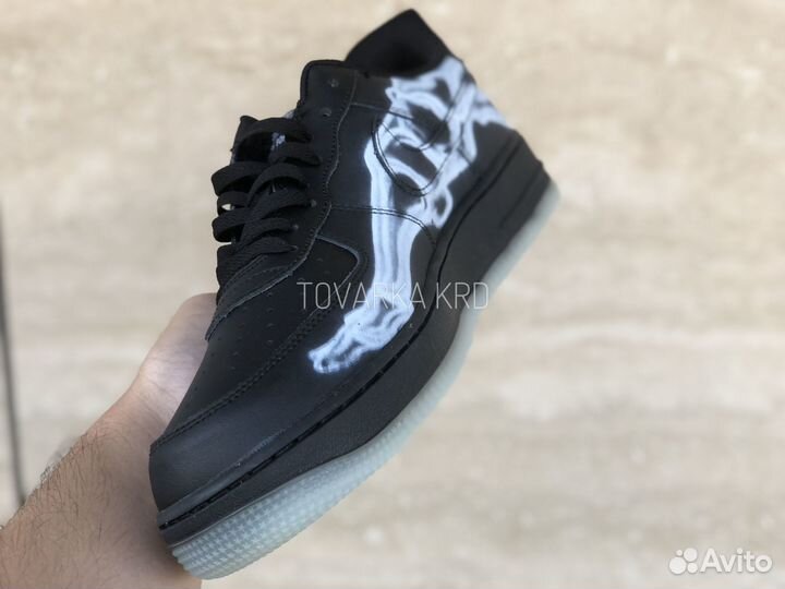 Кроссовки Nike Air Force 1 Black Skeleton