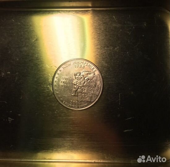 Монета Quarter dollar / new hampshire 1788