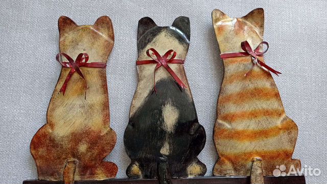 Крючки для полотенец, одежды котики