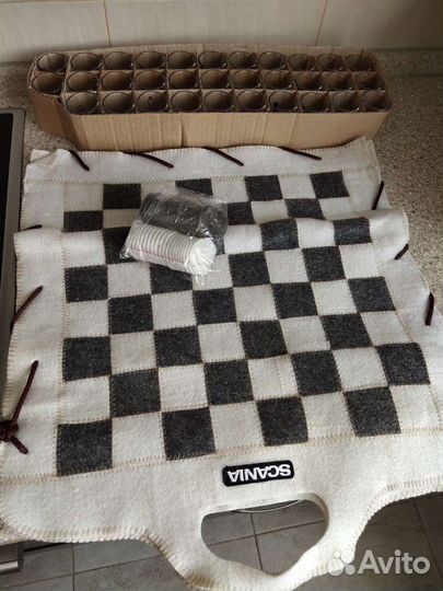 Игровой набор для бани шашки и шахматы-рюмки