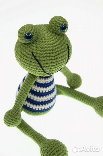 Лягушонок амигуруми игрушка ручной работы