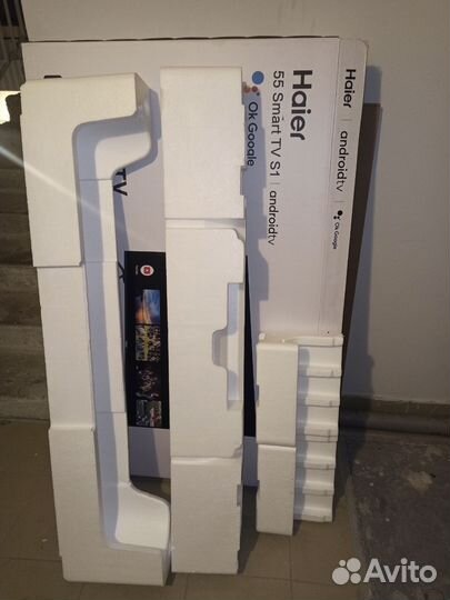 Коробка для телевизора 55 дюймов + пенопласт