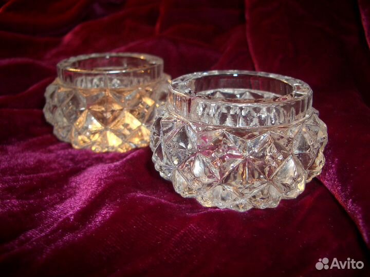 Хрустальная Солонка Советский Винтаж Россия СССР