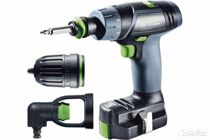 Аккум. дрель-шуруповерт festool TXS LI 2.6 SET