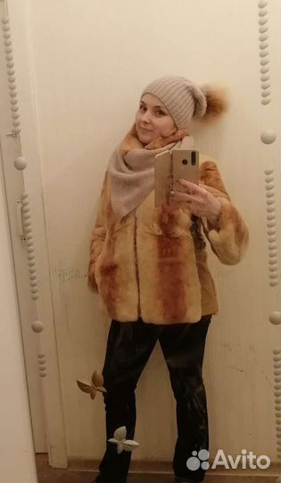 Комплект шапка и платок - бактус