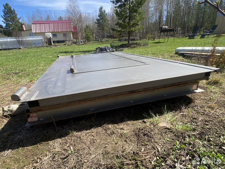 Ворота гаражные металлические бу