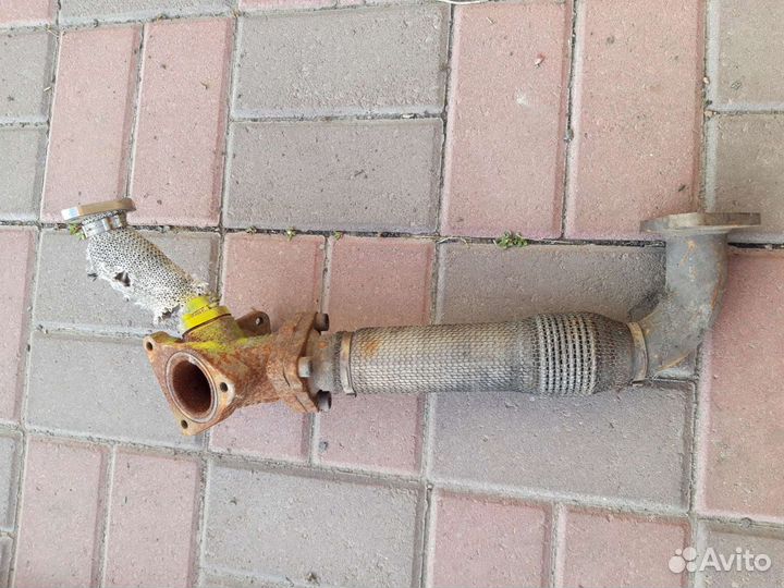 Приёмная труба Porsche cayenne 958 3.0tdi