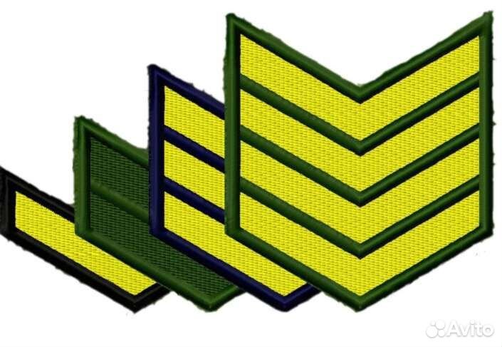 Нашивки нарукавные по годам службы вс РФ