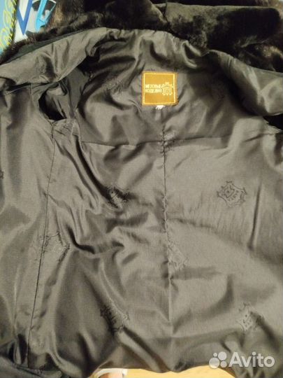 Шуба комбинированная норка/мутон