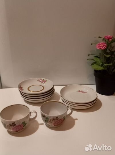 Фарфоровые блюдца СССР