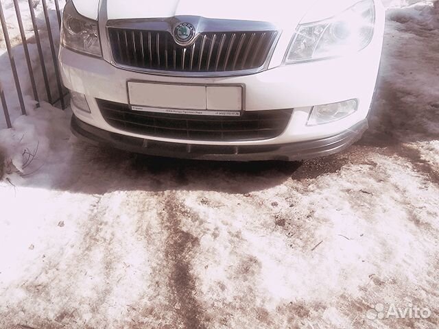 Сплиттер Skoda Octavia A5 FL Шкода Октавия А5 фл