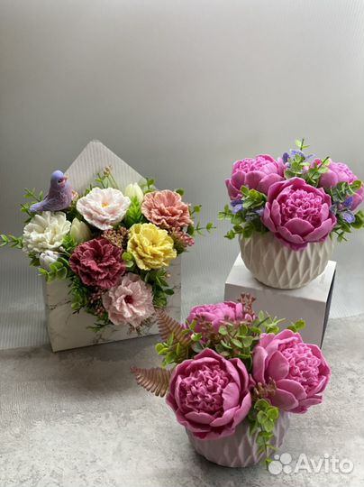 Букет из мыла