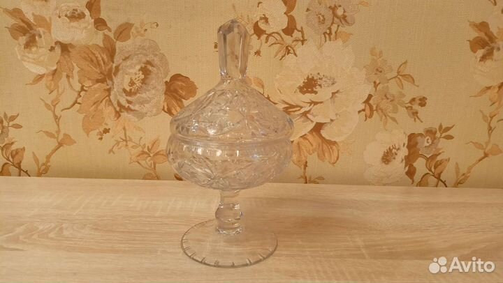 Ваза для фруктов на ножке СССР