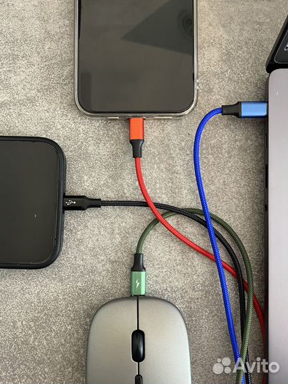 Кабель 4в1, USB - microusb Type-C 2Lightning,1.2м