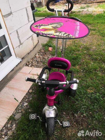 Велосипед с родительской ручкой