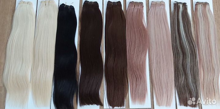 Волосы натуральные на трессах