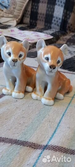Львята фарфор СССР