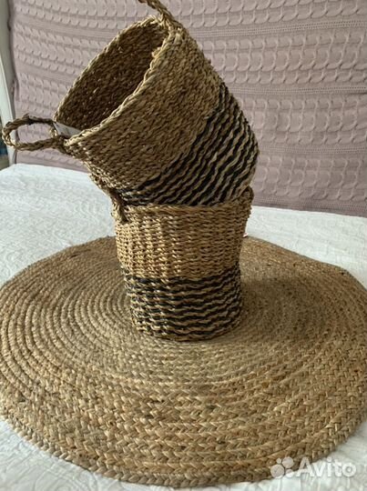 Корзина плетенная для белья и для мелочей SInsay