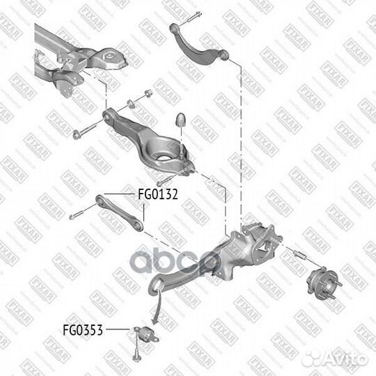 Сайлентблок заднего рычага ford focus 11- FG035