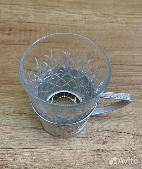 Подстаканник со стаканом СССР