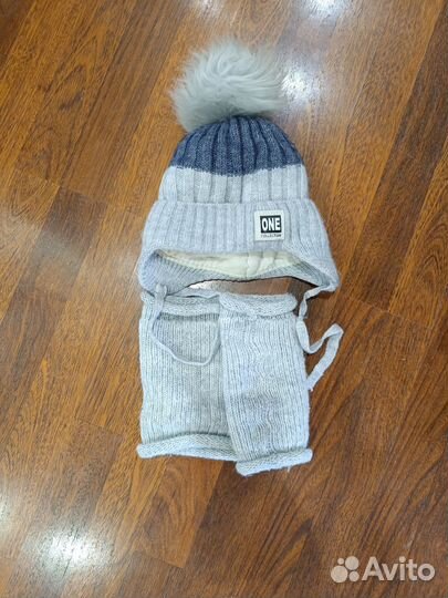 Шапка и снуд для мальчика зима