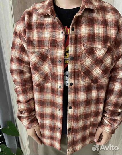 Куртка рубашка в клетку